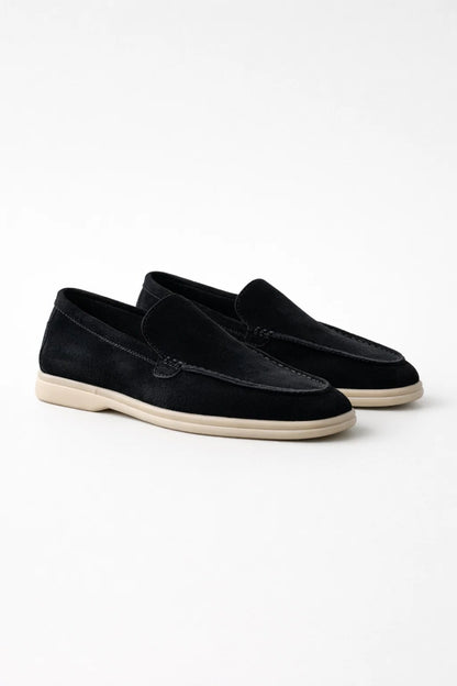 Mocassins Homme - Slip-on Bout Moc Semelle Blanche Légère | Casual