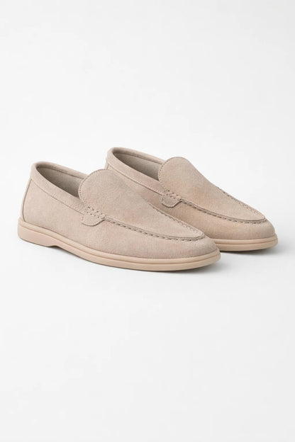 Mocassins Homme - Slip-on Bout Moc Semelle Blanche Légère | Casual