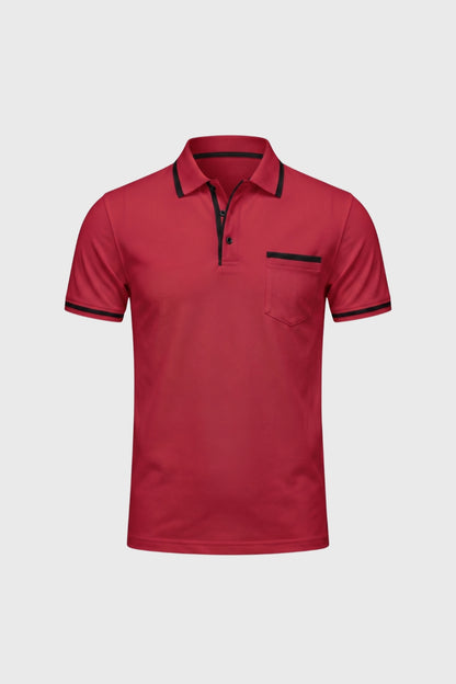 Polo Homme - Style Moderne avec Détails Contrastés | Élégant