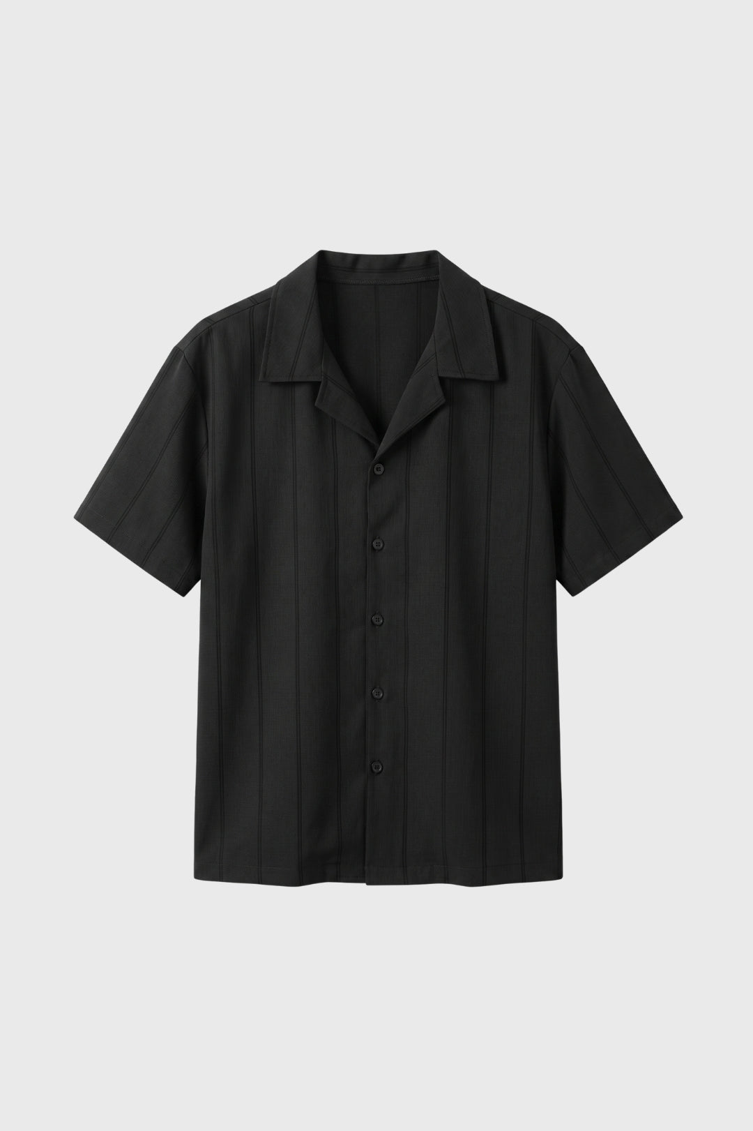 Chemise Homme - Manches Courtes Rayures Verticales | Décontractée