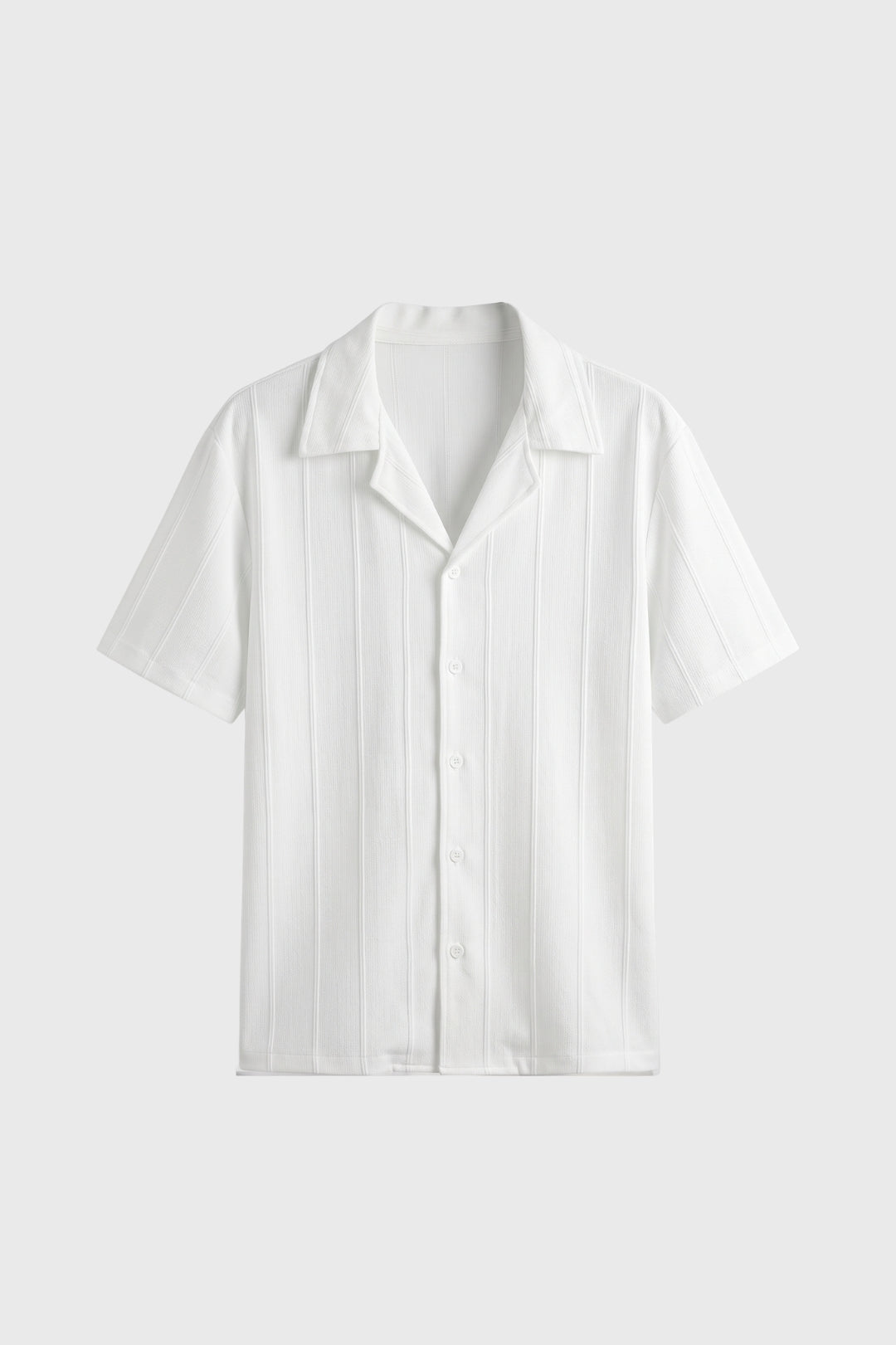 Chemise Homme - Manches Courtes Rayures Verticales | Décontractée