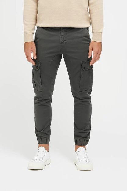 Pantalon Cargo Homme - Coupe Slim Poches Latérales Chevilles | Casual