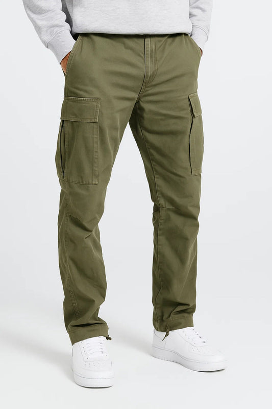 Pantalon Cargo Homme - Coupe Large Poches Latérales Zippées | Casual