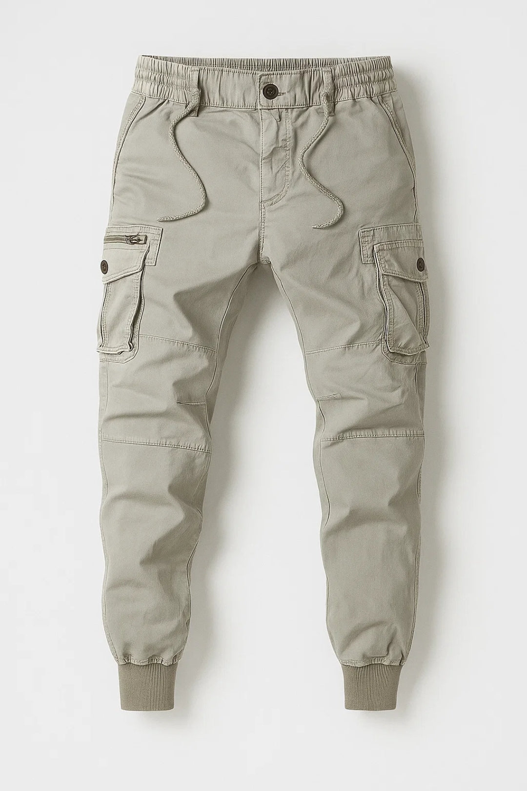 Pantalon Cargo Homme - Jogger Élastiqué avec Poches Zippées | Casual