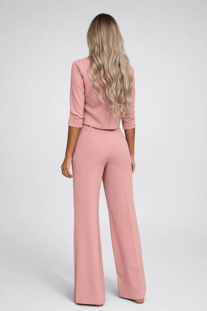 Ensemble Femme - Crop Top et Pantalon Évasé Taille Haute | Chic