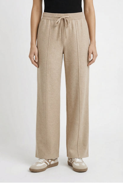 Pantalon Femme - Taille Élastiquée Cordon Jambe Large | Casual