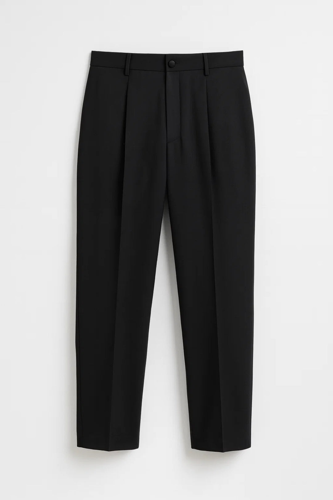Pantalon Homme - Coupe Droite Plissée Taille Haute | Élégant