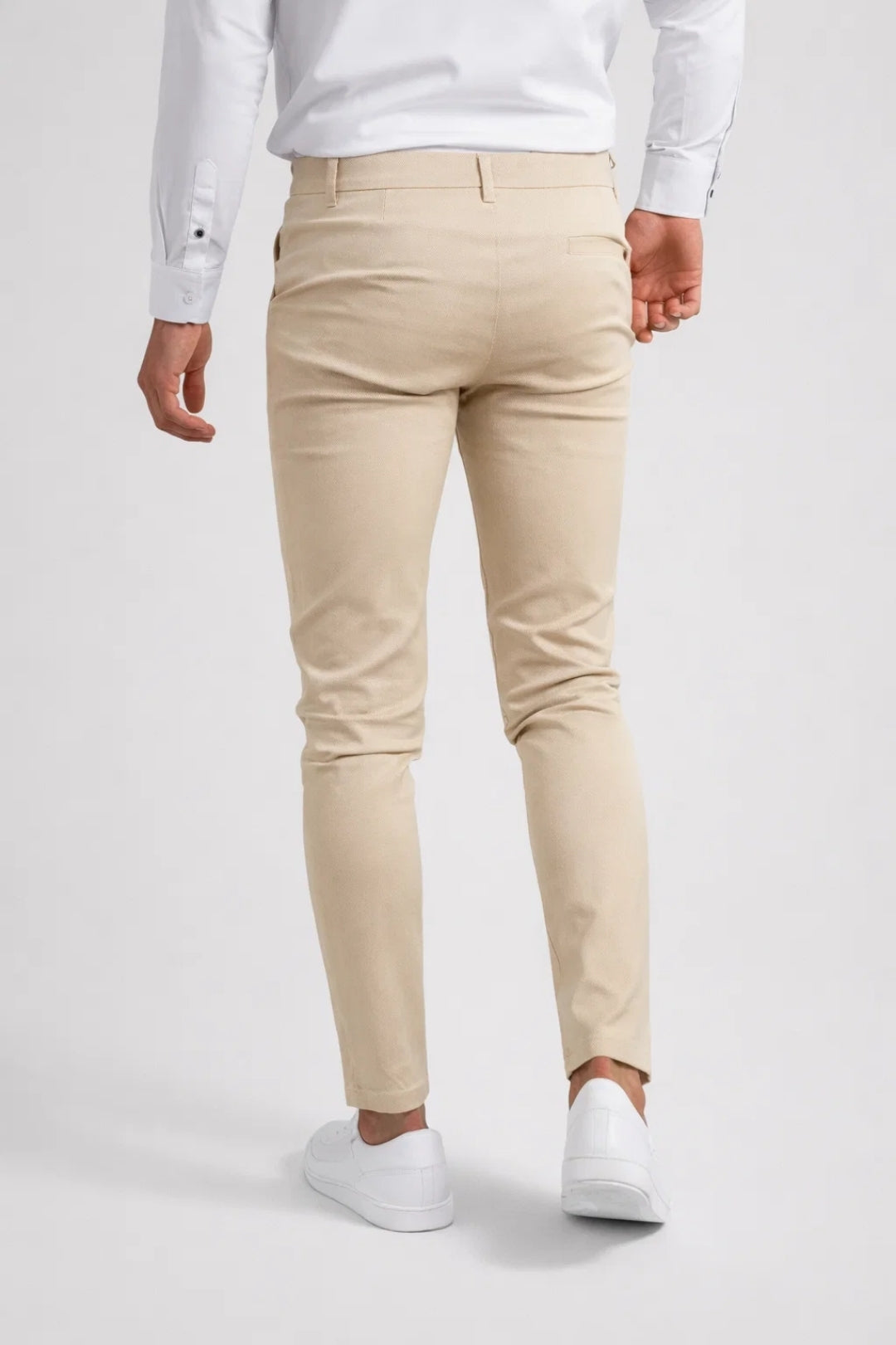 Pantalon Homme - Chino Coupe Slim Taille Élastiquée | Casual
