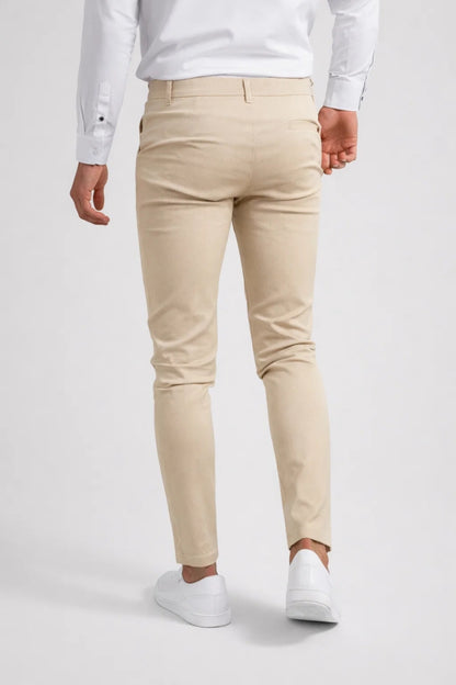 Pantalon Homme - Chino Coupe Slim Taille Élastiquée | Casual
