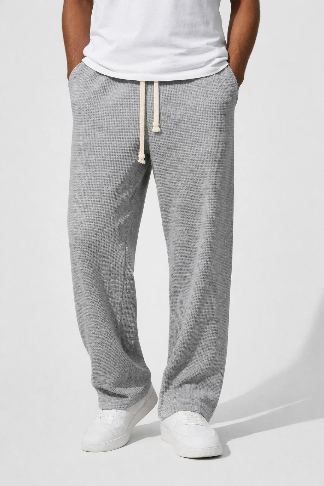 Pantalon Homme | tenue lounge & style décontracté taille élastiquée ajustable pour Été
