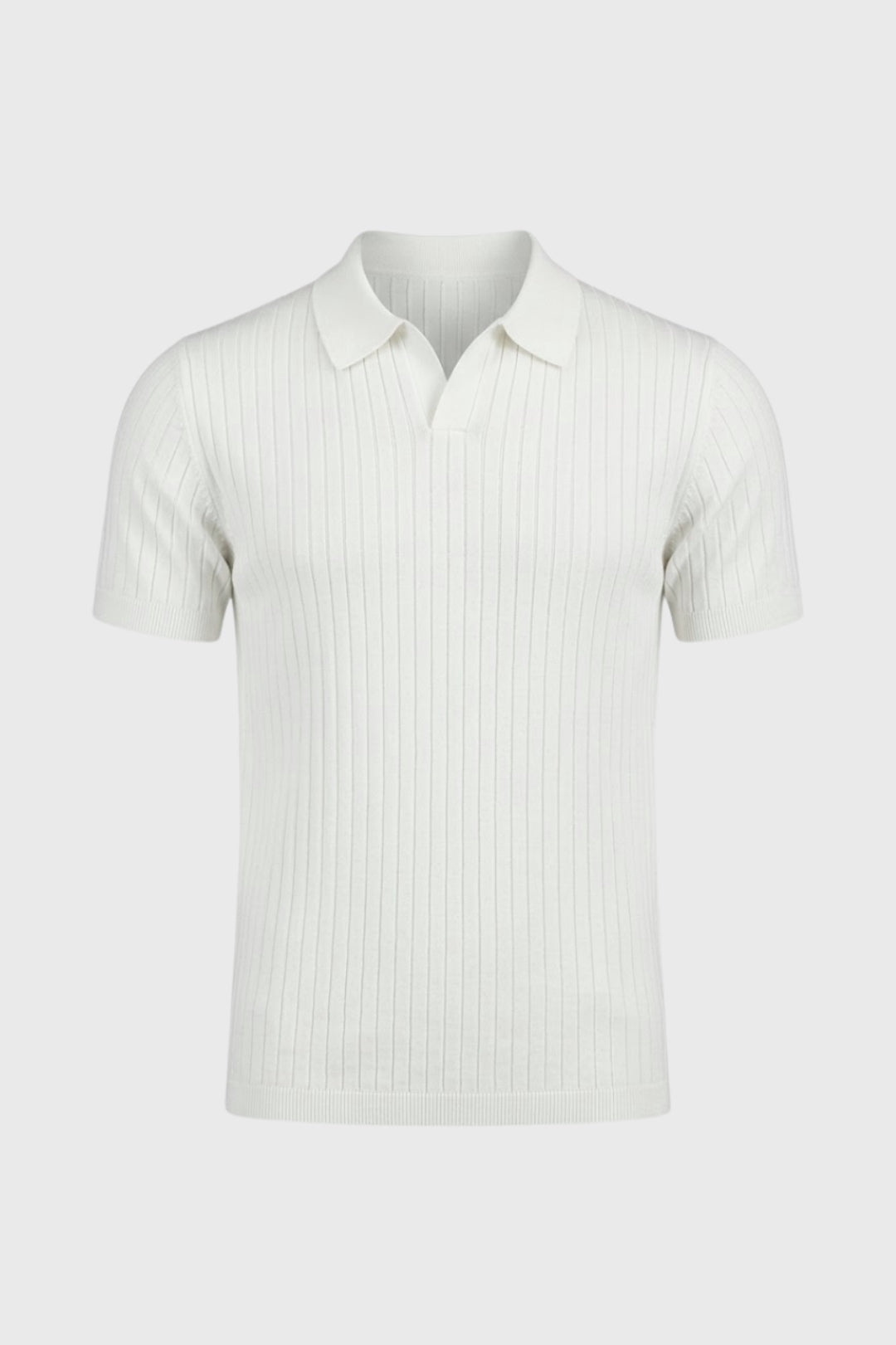 Polo Homme - Col Ouvert avec Manches Courtes et Texture | Casual