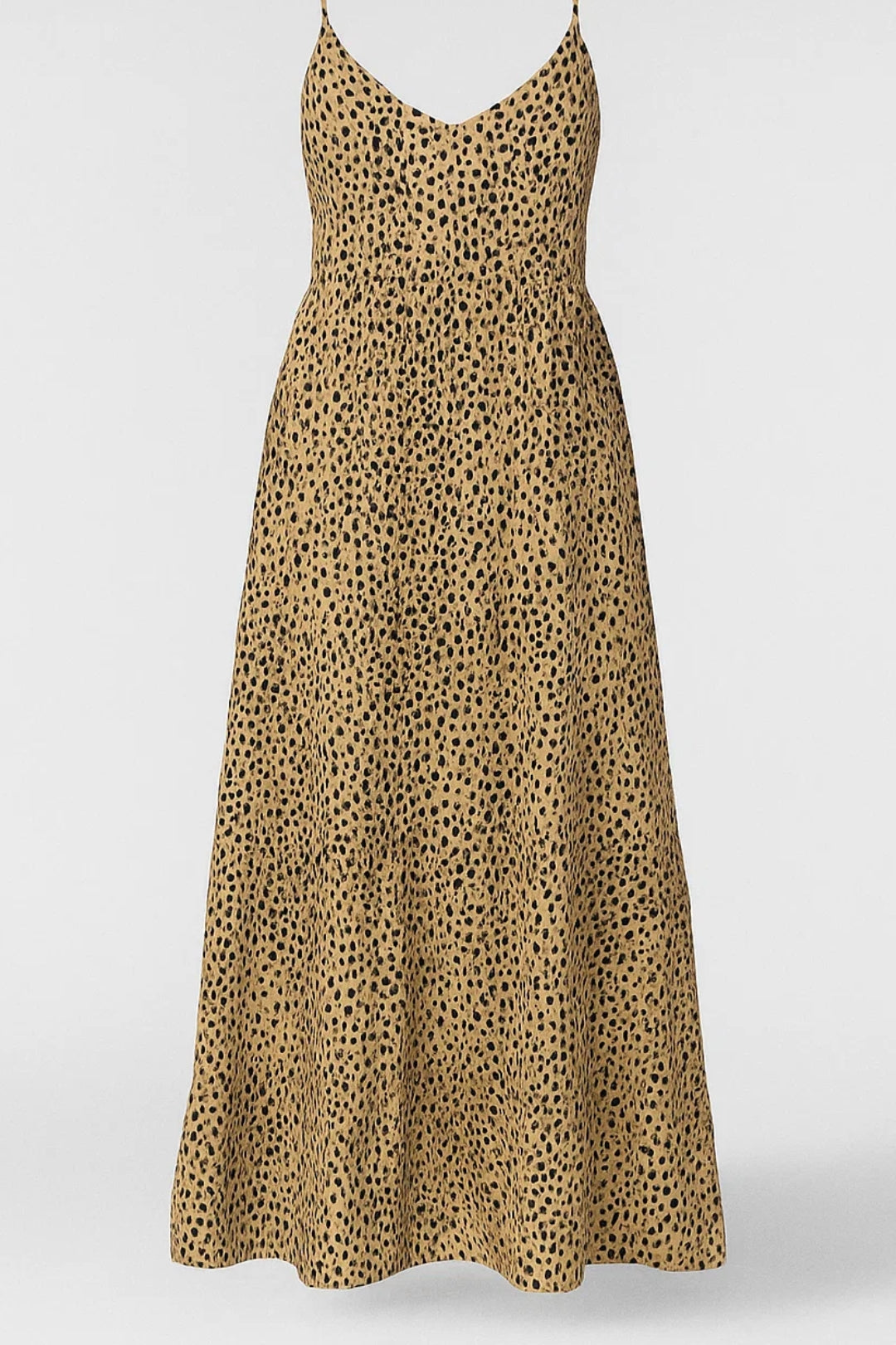 Robe Midi Femme Bretelles Fines - Col V | Imprimé Tendance