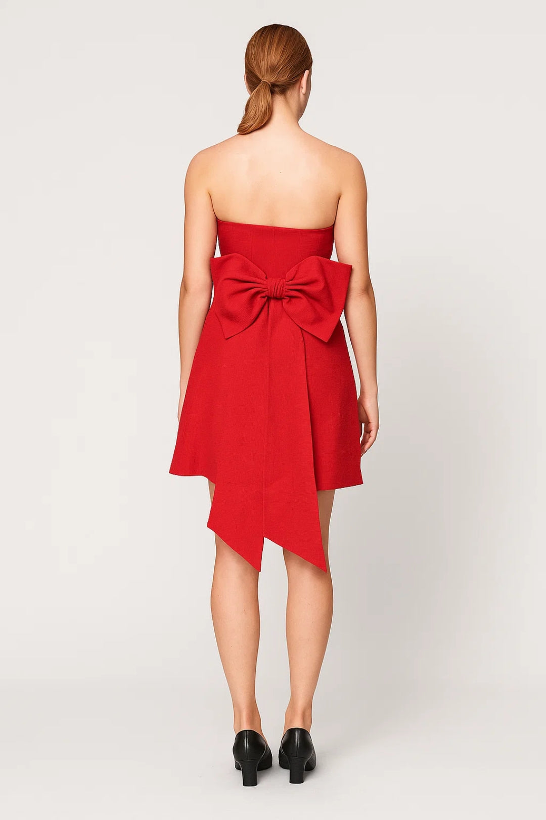 Robe Mini Femme - Bustier Sans Bretelles Structurée Légèrement Évasée | Chic