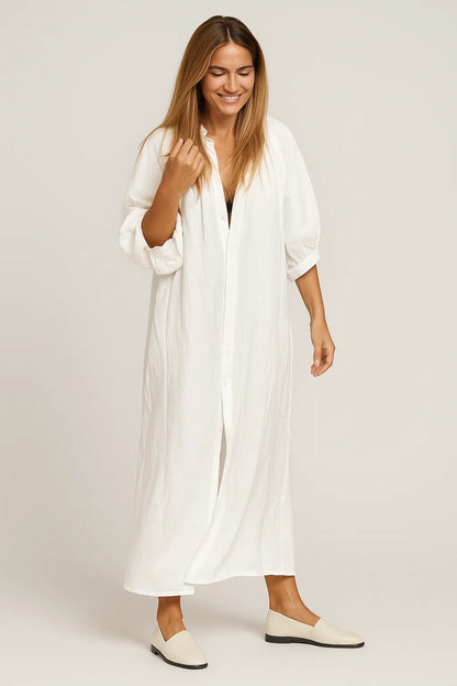 Robe Maxi Femme - Coupe Oversize Manches Bouffantes | Bohème