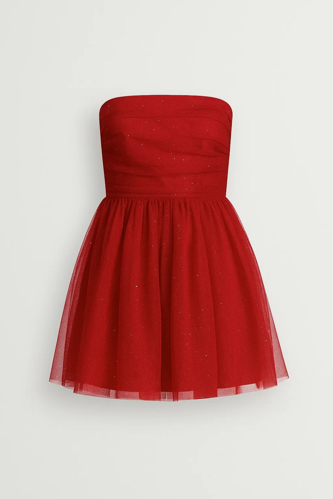 Robe Mini Femme - Bustier Tulle Pailleté Coupe Patineuse | Soirée