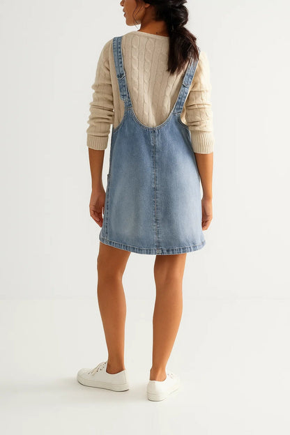 Robe Mini Femme - Sans Bretelles Col V Poches Casual | Été