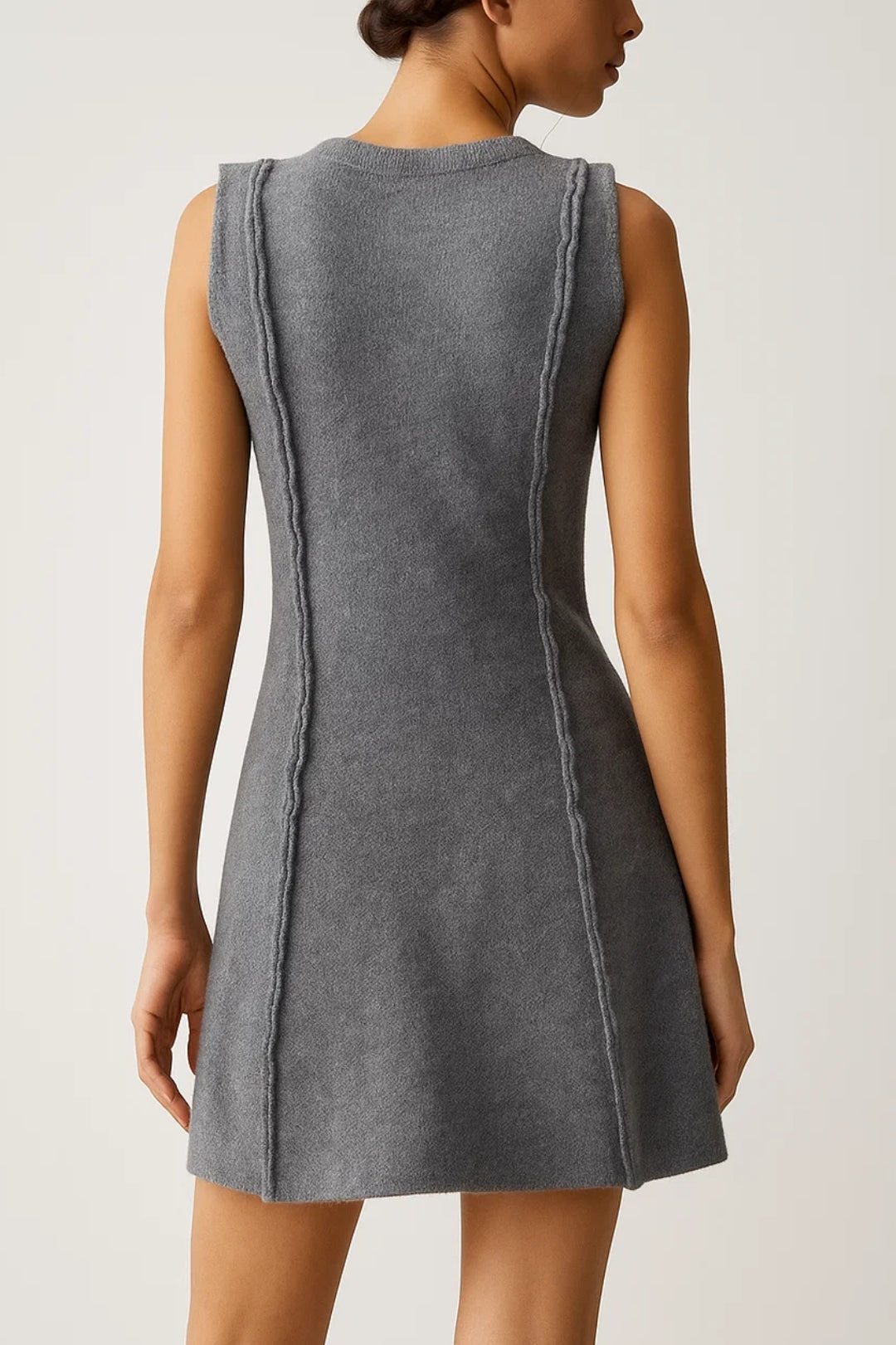 Robe Femme Courte Zippée - Sans Manches | Coupe Évasée