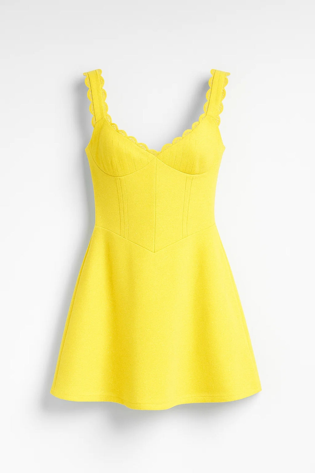 Robe Mini Femme - Bustier Bretelles Larges Coupe Patineuse | Été