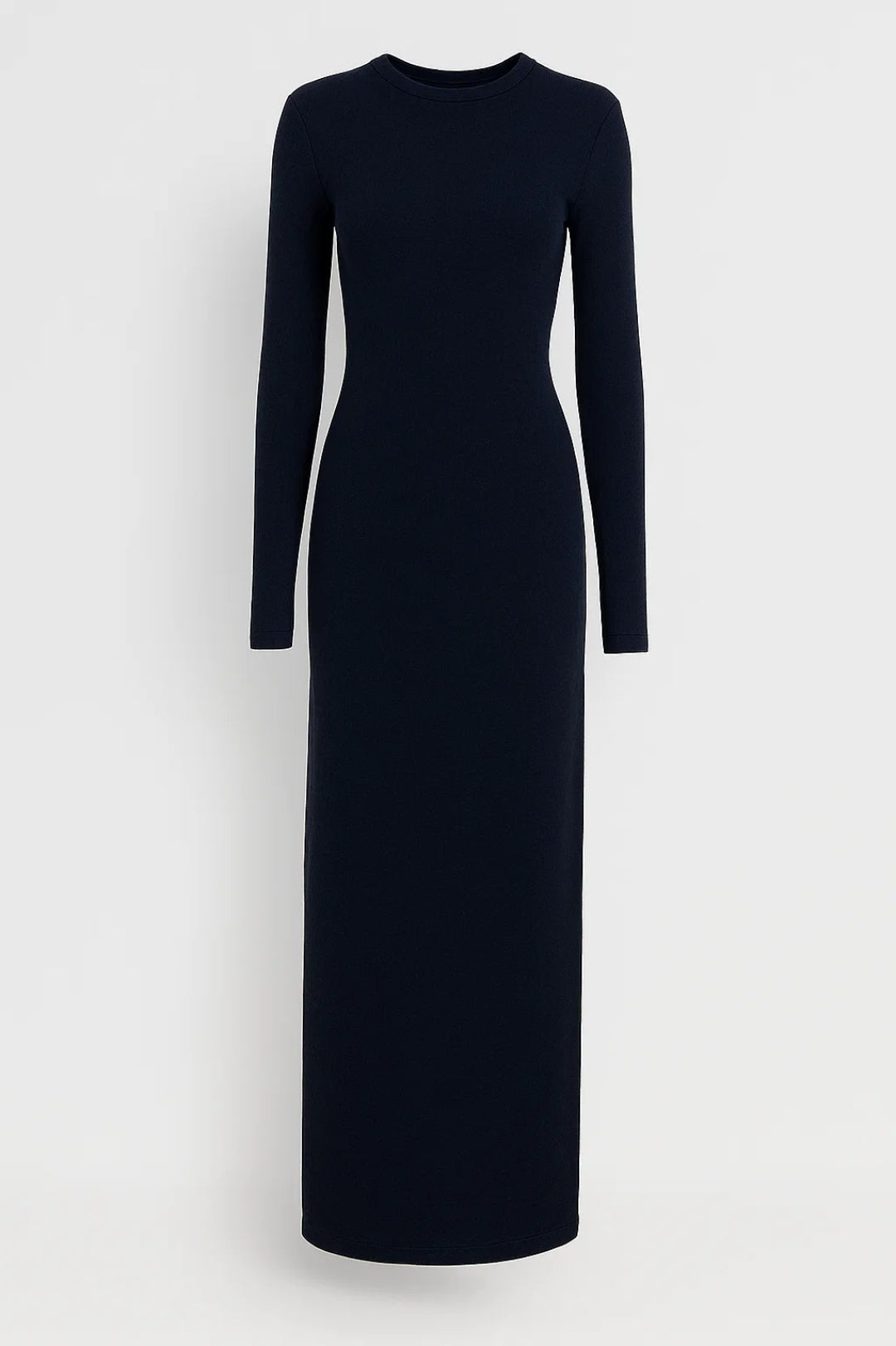 Robe Maxi Femme - Moulante à Manches Longues Col Rond | Chic