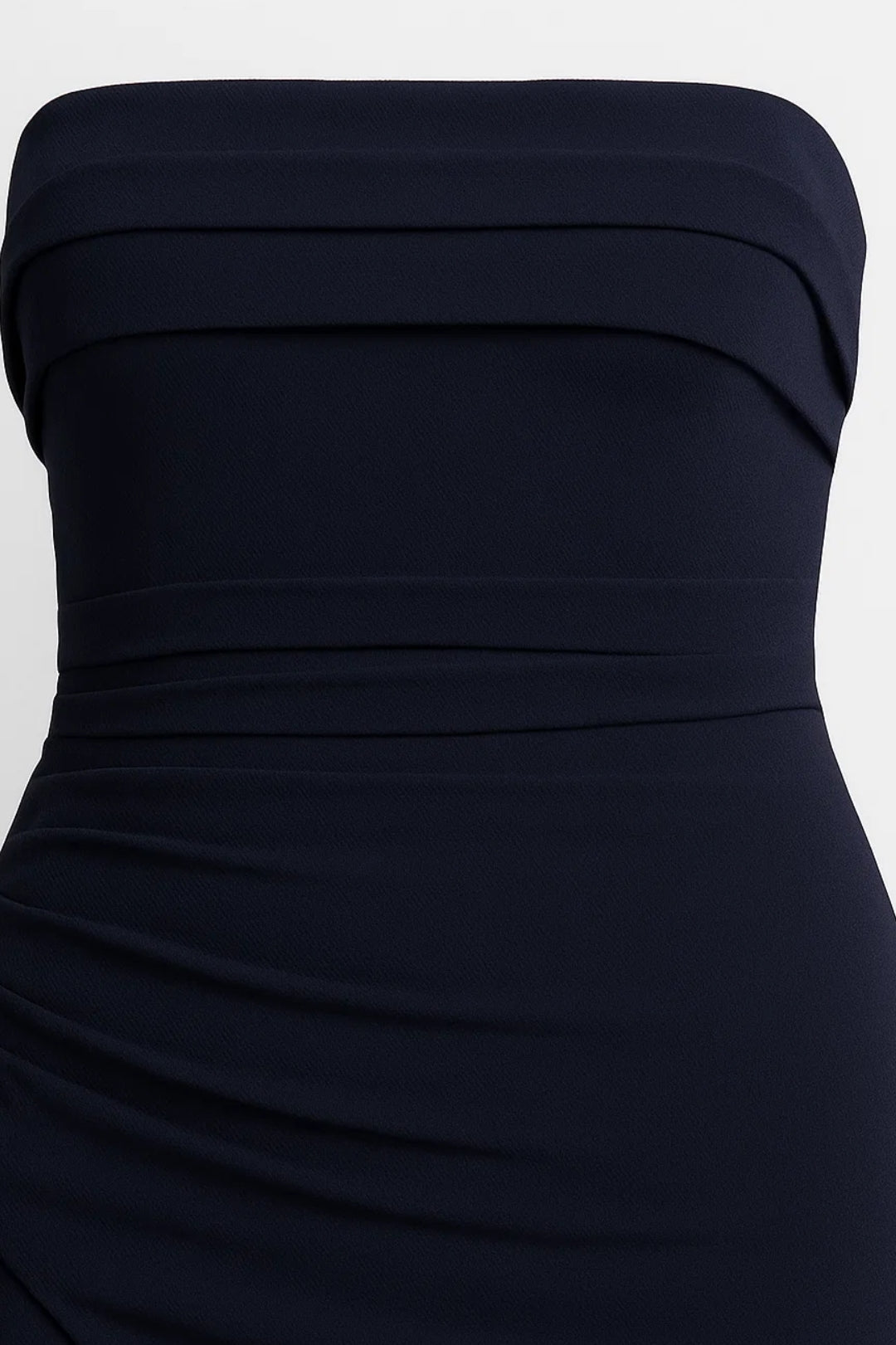 Robe Maxi Femme - Bustier Drapée Fendue Volant | Élégante