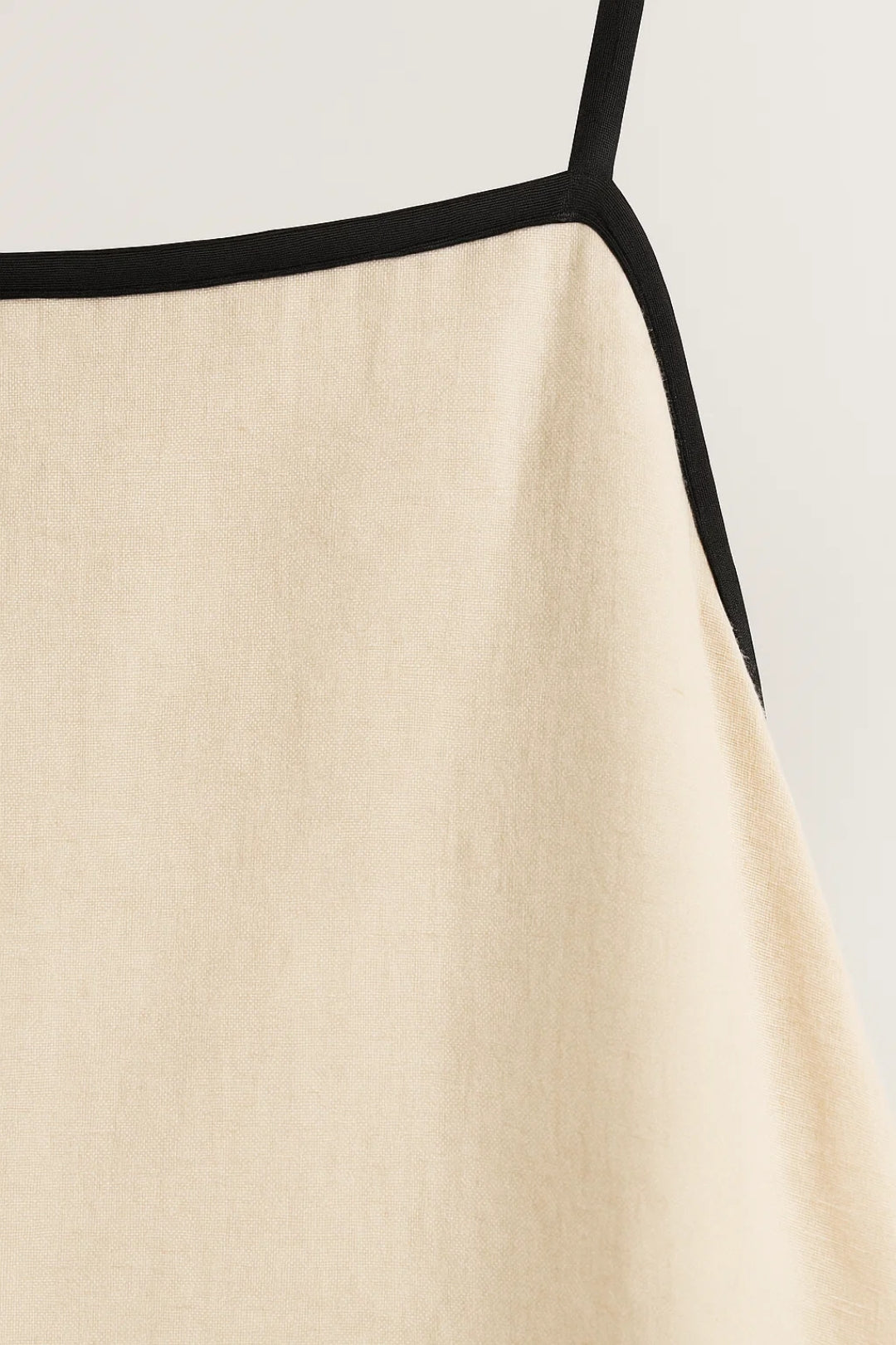 Robe Maxi Femme - Bretelles Fines Trapèze Bordures Contrastantes | Été