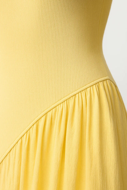 Robe Maxi Femme - Dos Nageur Buste Ajusté Jupe Ample | Casual