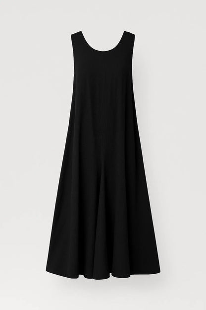 Robe Midi Femme - Sans Manches Col Rond Ample Coupe Trapèze | Casual