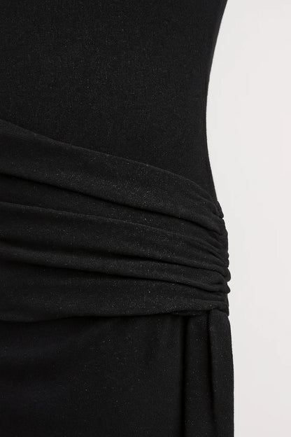 Robe maxi Femme - Ajustée Col Montant | Détail Ceinture