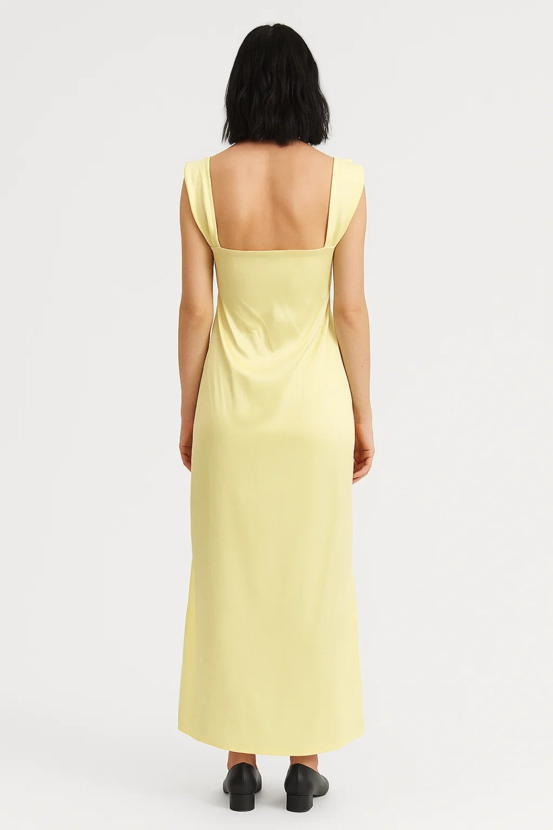 Robe Maxi Femme - Sans Manches Bretelles Carrées Ajustée | Été