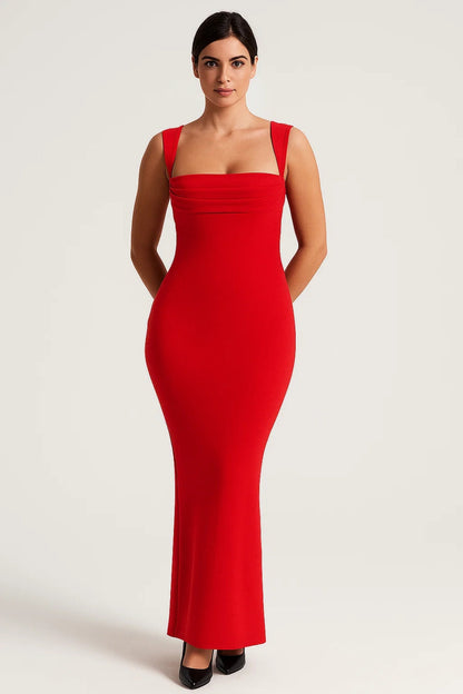 Robe Maxi Femme - Bretelles Larges Coupe Sirène Gainante | Soirée