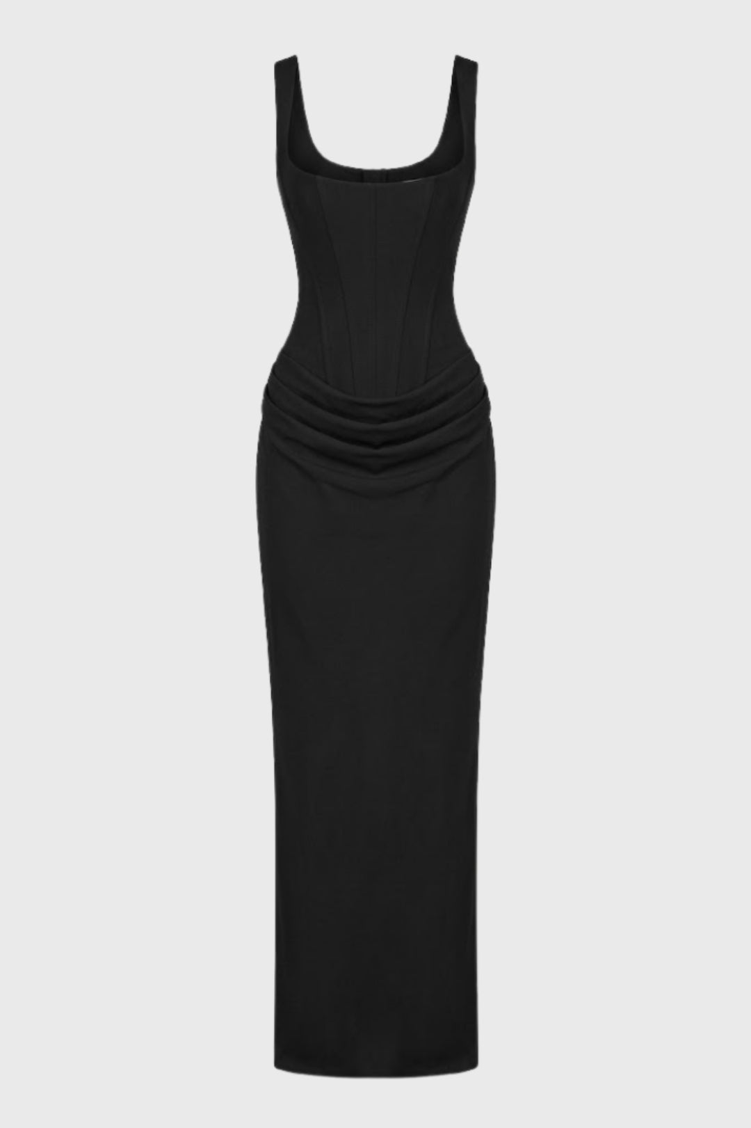 Robe Maxi Femme - Bustier Corseté avec Jupe Drapée | Élégant