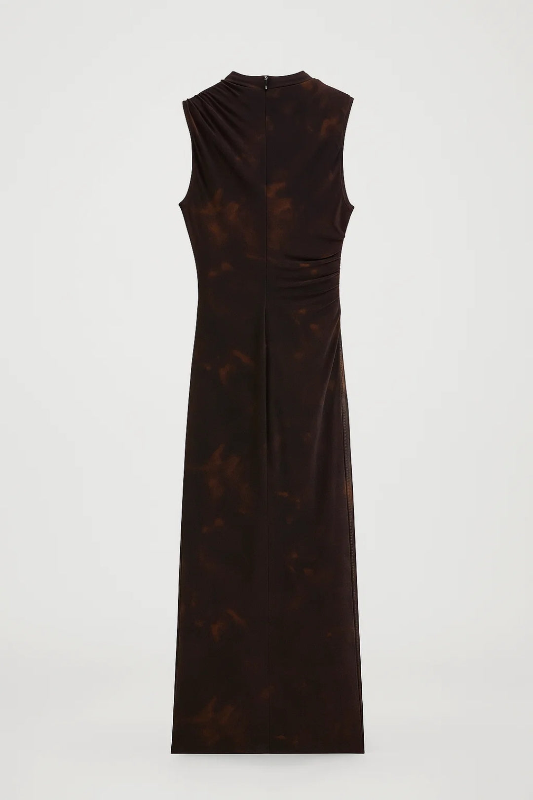 Robe midi Femme - Drapée Col Montant sans Manches | Raffinée