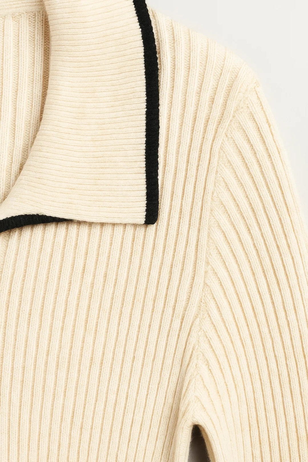 Robe maxi Femme - Côtelée avec Col Polo et Boutons | Chic