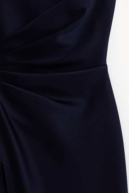 Robe Maxi Femme - One Shoulder Fendue Drapée | Élégante