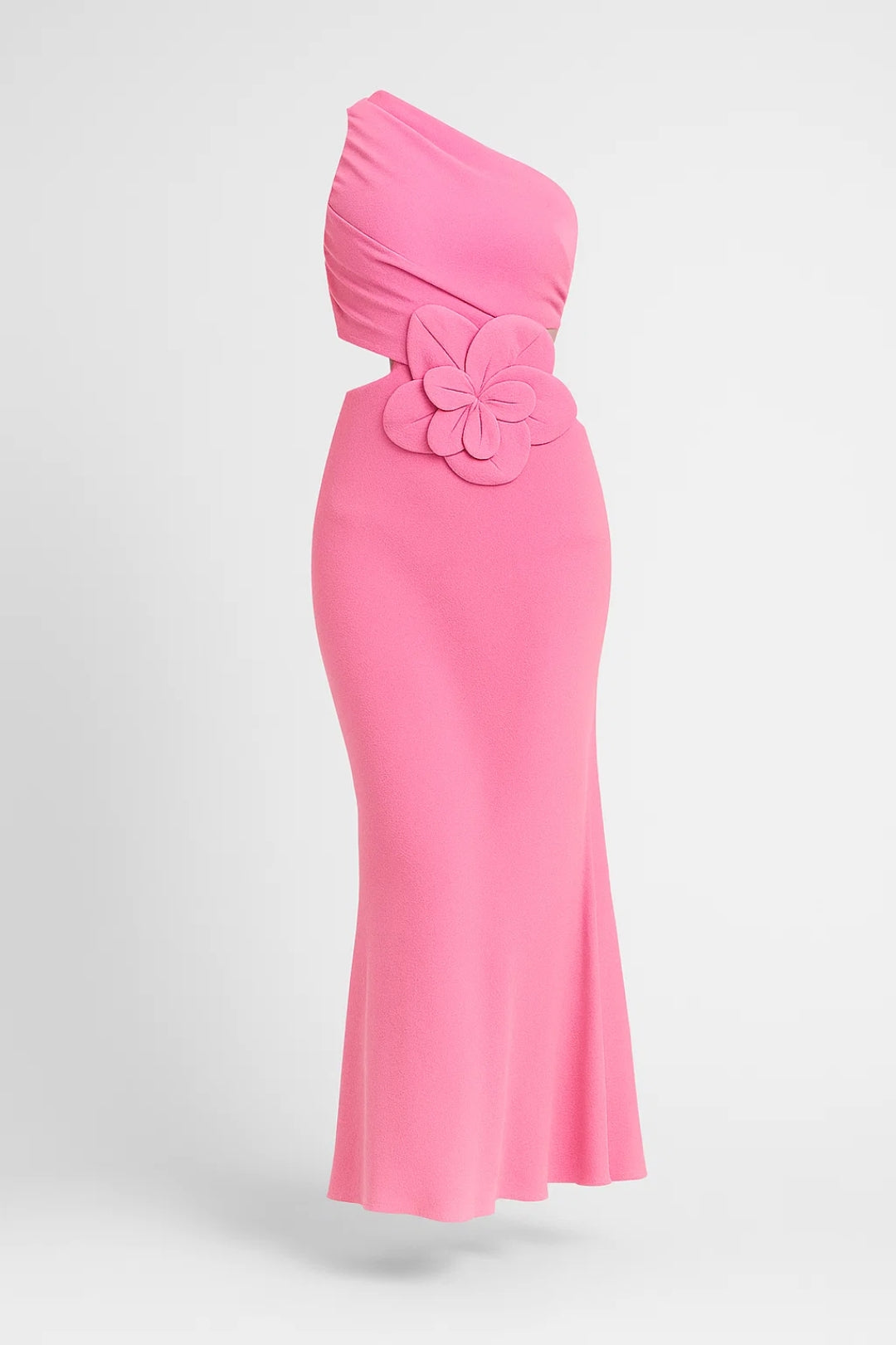 Robe Maxi Femme - One Shoulder Cut-Out avec Fleur | Élégant