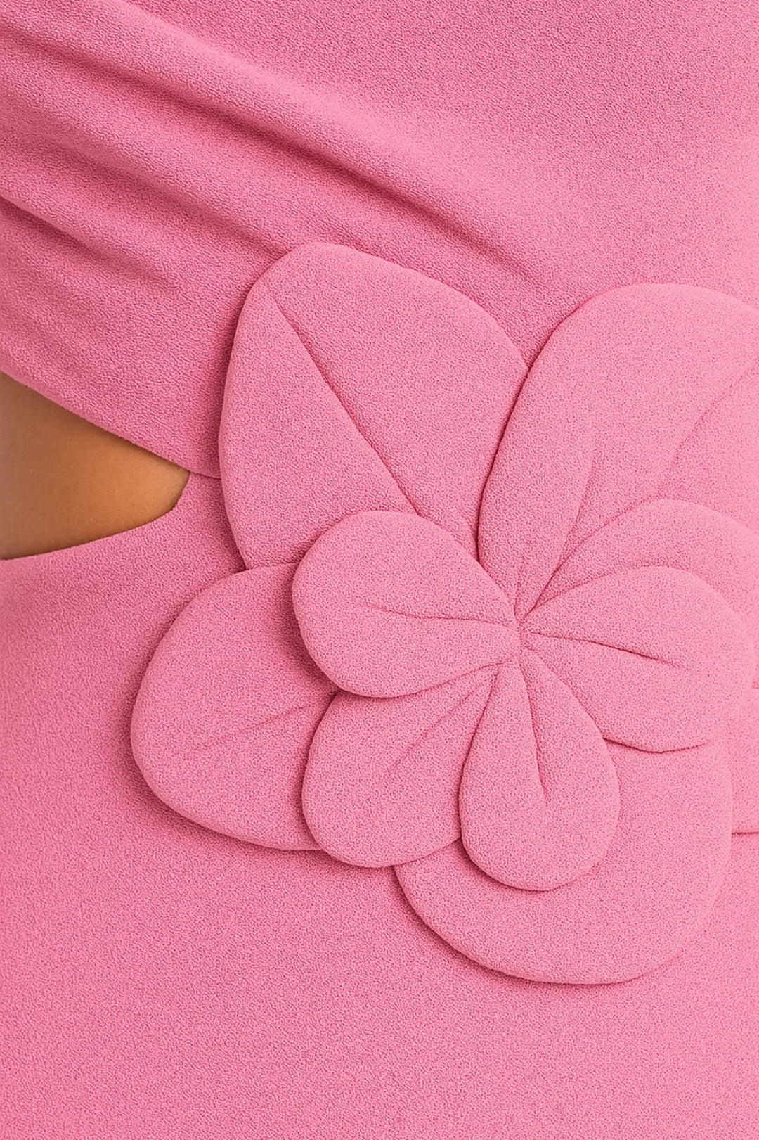 Robe Maxi Femme - One Shoulder Cut-Out avec Fleur | Élégant