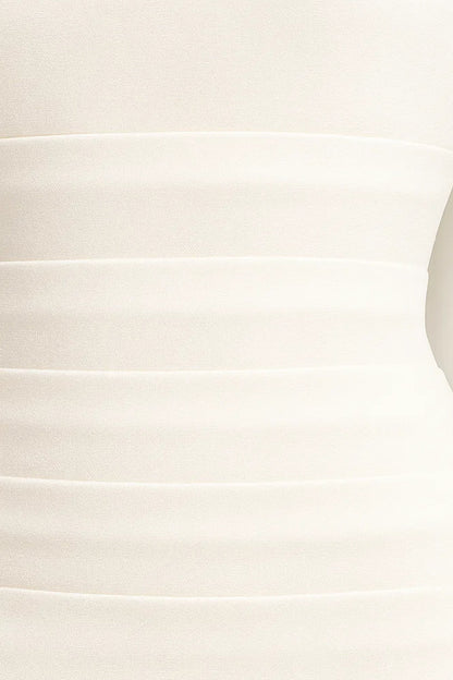 Robe Maxi Femme - Bustier Drapé Écharpe au Col | Élégante