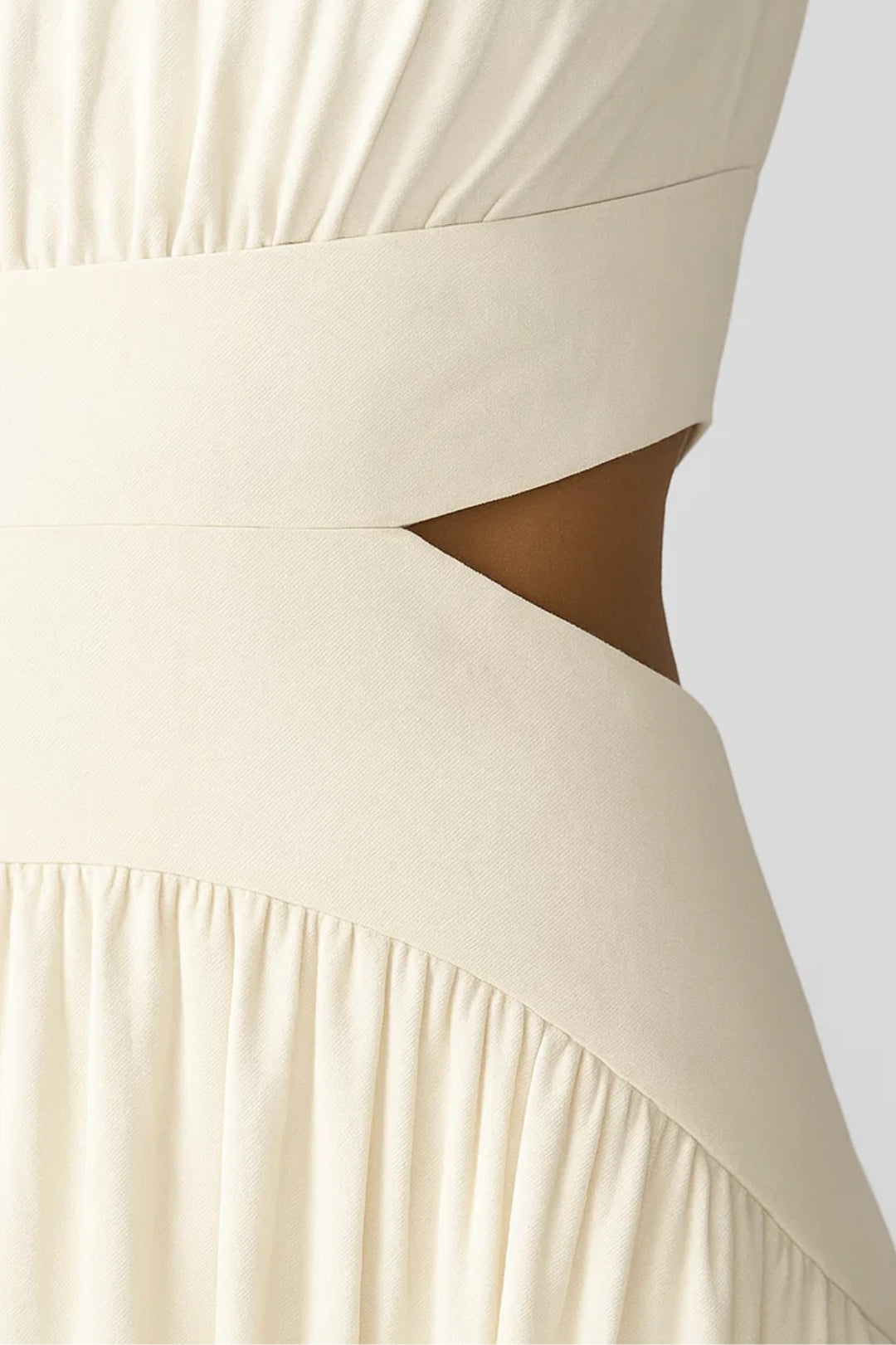 Robe Maxi Femme - Col Montant Sans Manches Cut-out | Élégante