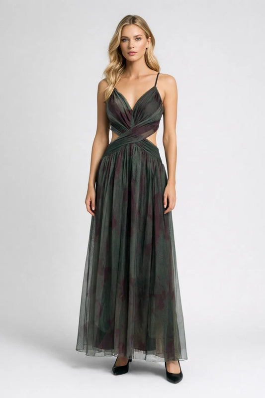 Robe Maxi Femme - Bretelles Cut-out Décolleté V | Chic