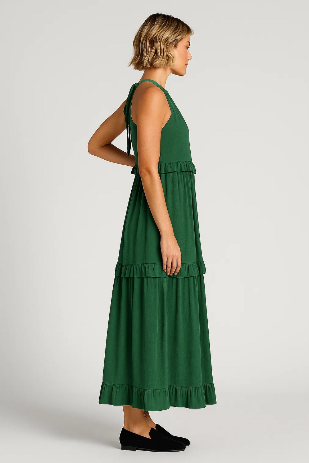 Robe Maxi Femme - Sans Manches Volantée Halter | Été