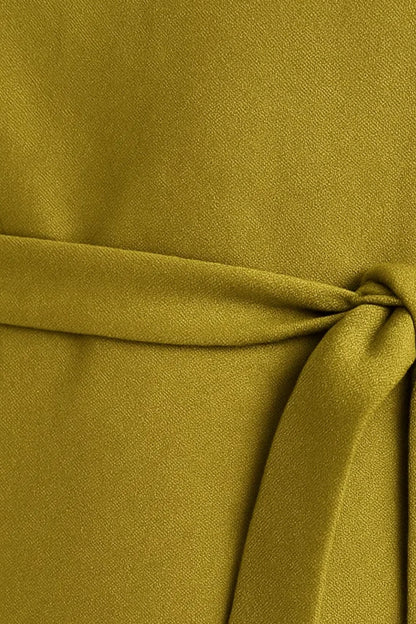 Robe Midi Femme - Sans Manches Ceinturée Dos Boutonné | Estivale