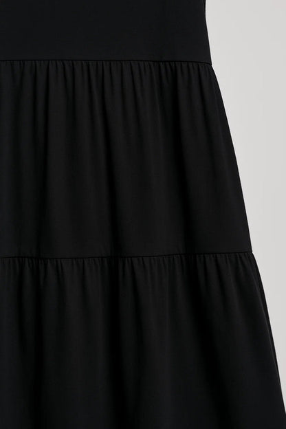 Robe Maxi Femme - Sans Manches Col V avec Jupe Étagée | Casual