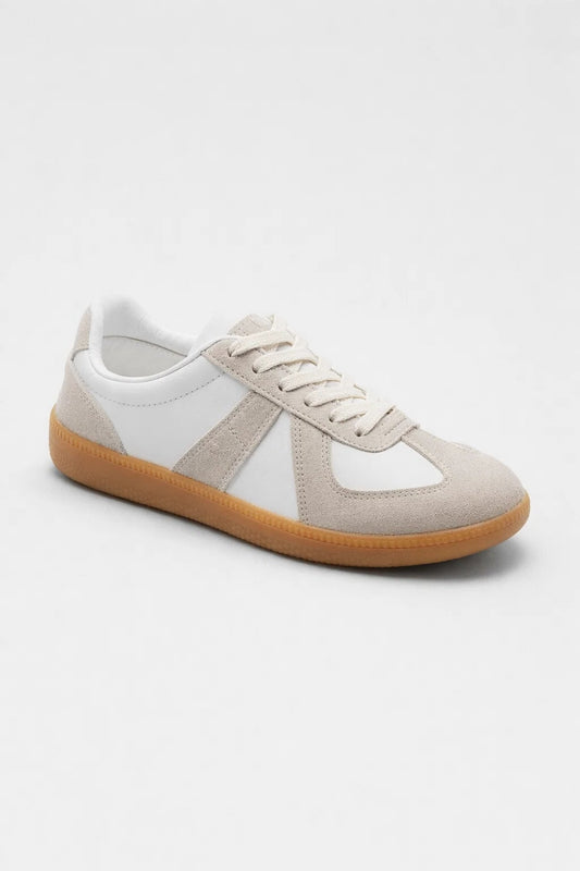 Sneakers Femme - Style Rétro Lacets Semelle Caoutchouc | Casual