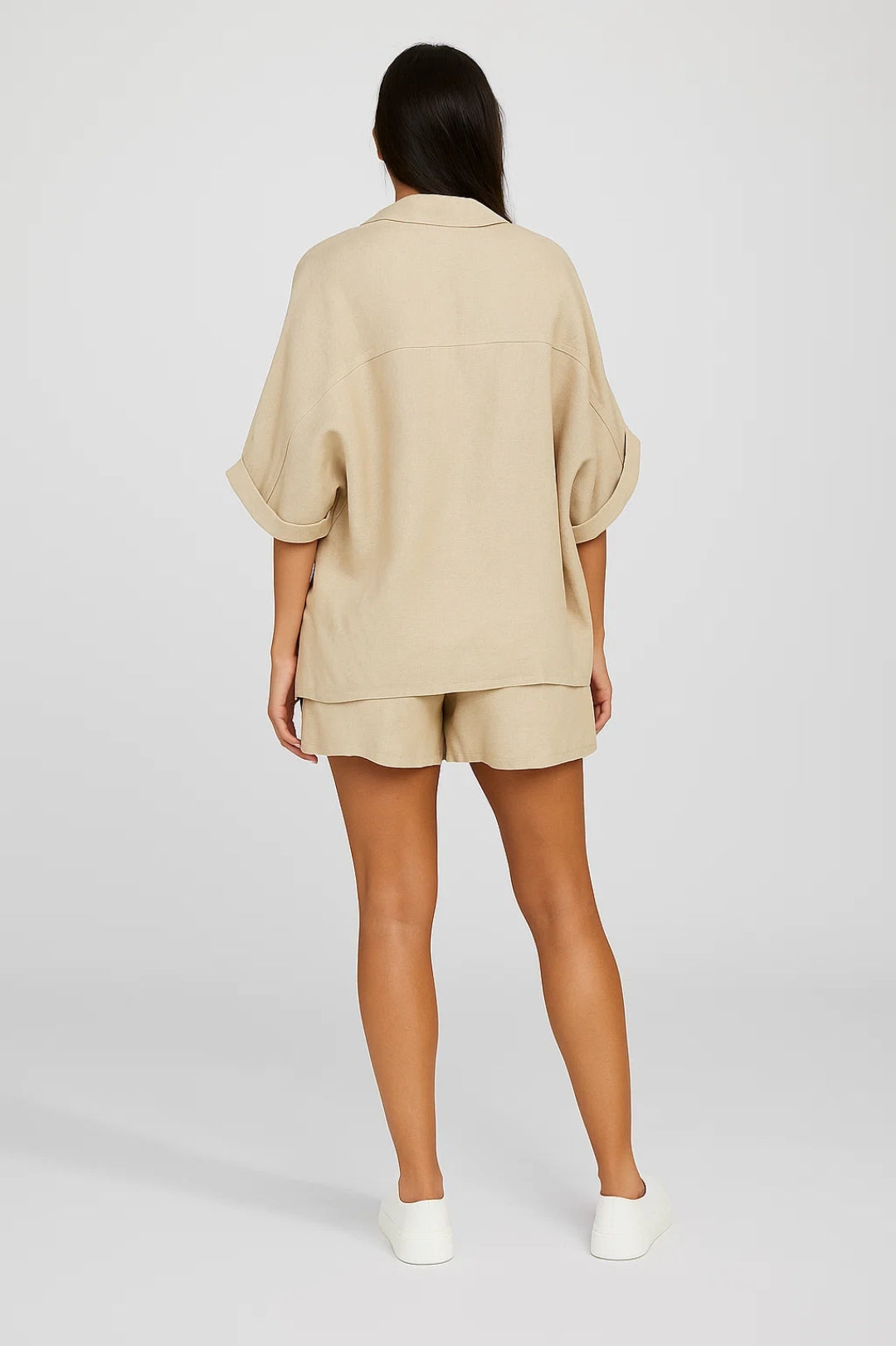Ensemble Femme - Chemise Oversize Manches Courtes et Short | Été