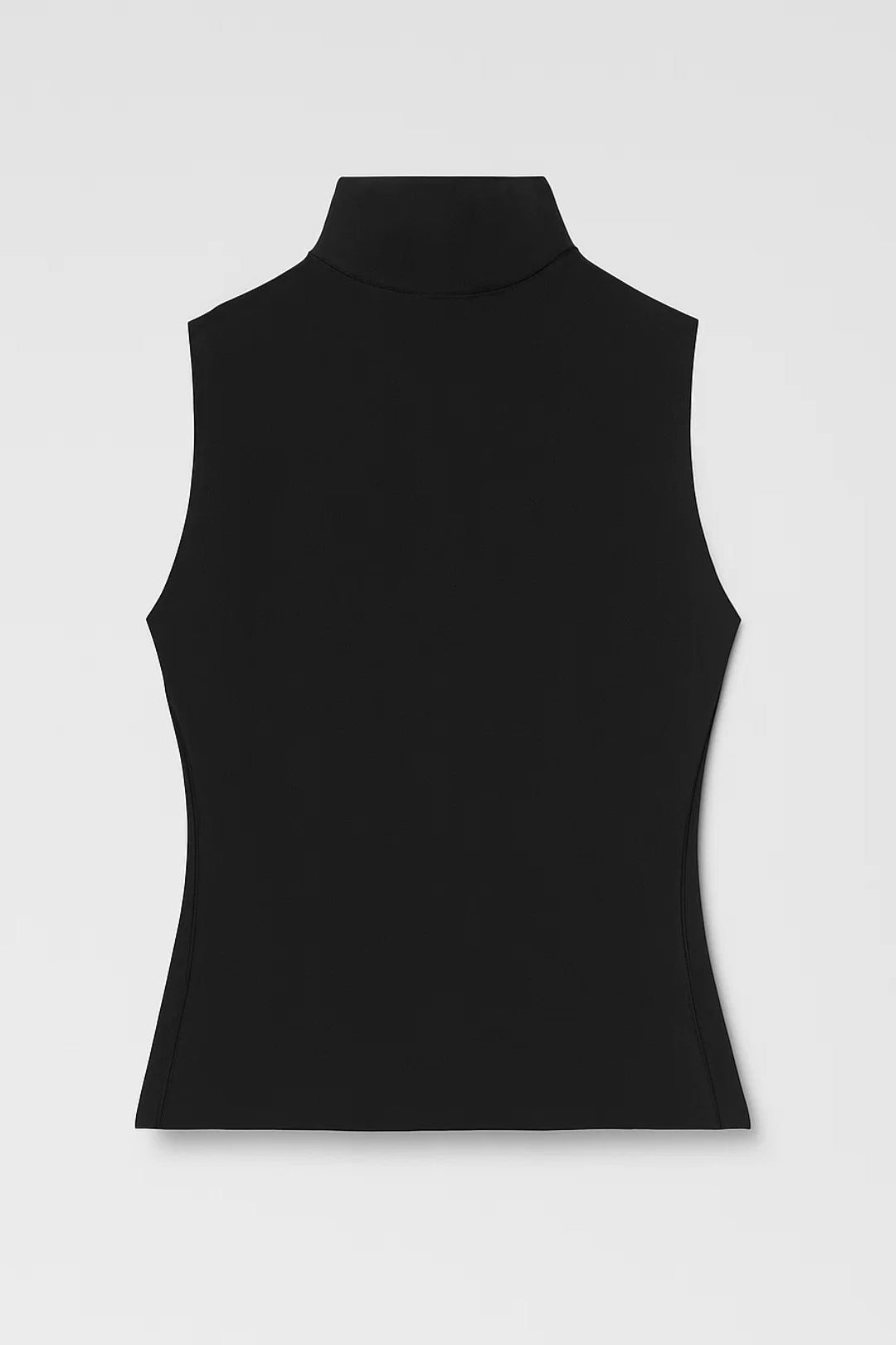 Top Femme - Col Roulé Sans Manches Ajusté Côtelé | Chic