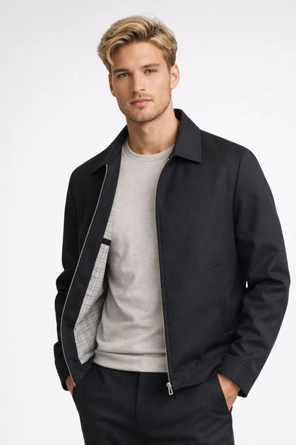 Veste Homme | business casual & minimaliste | doublure carreaux pour Printemps