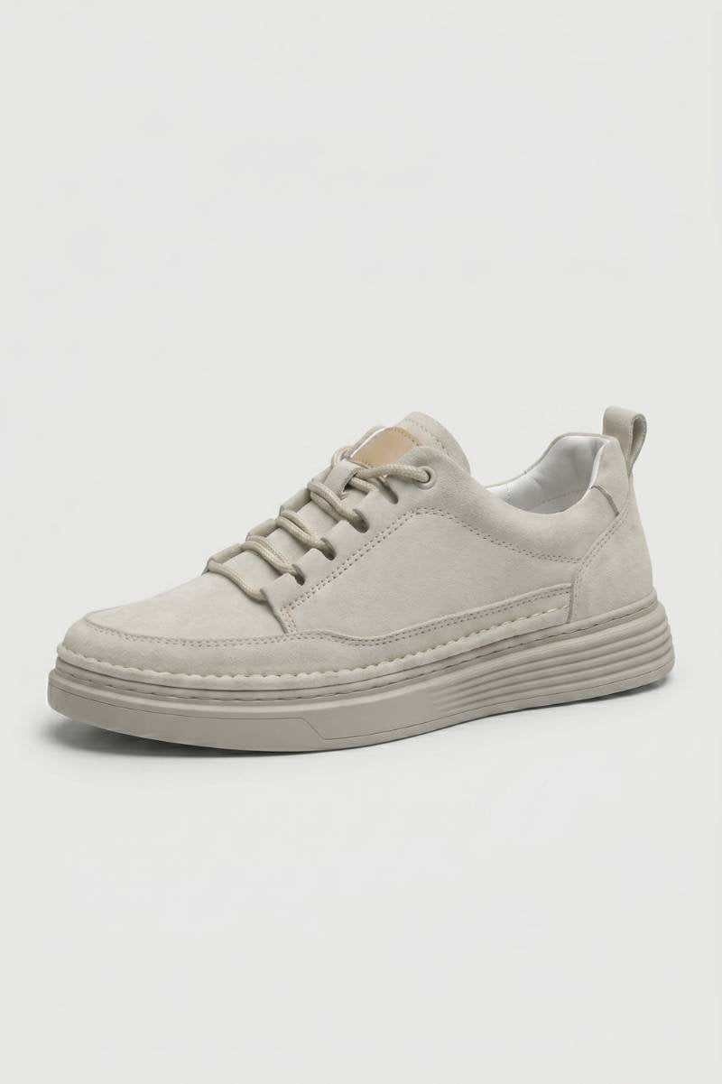 Baskets Homme - Mocassin Moderne Lacets Surpiqûres | Urban — Gris Clair