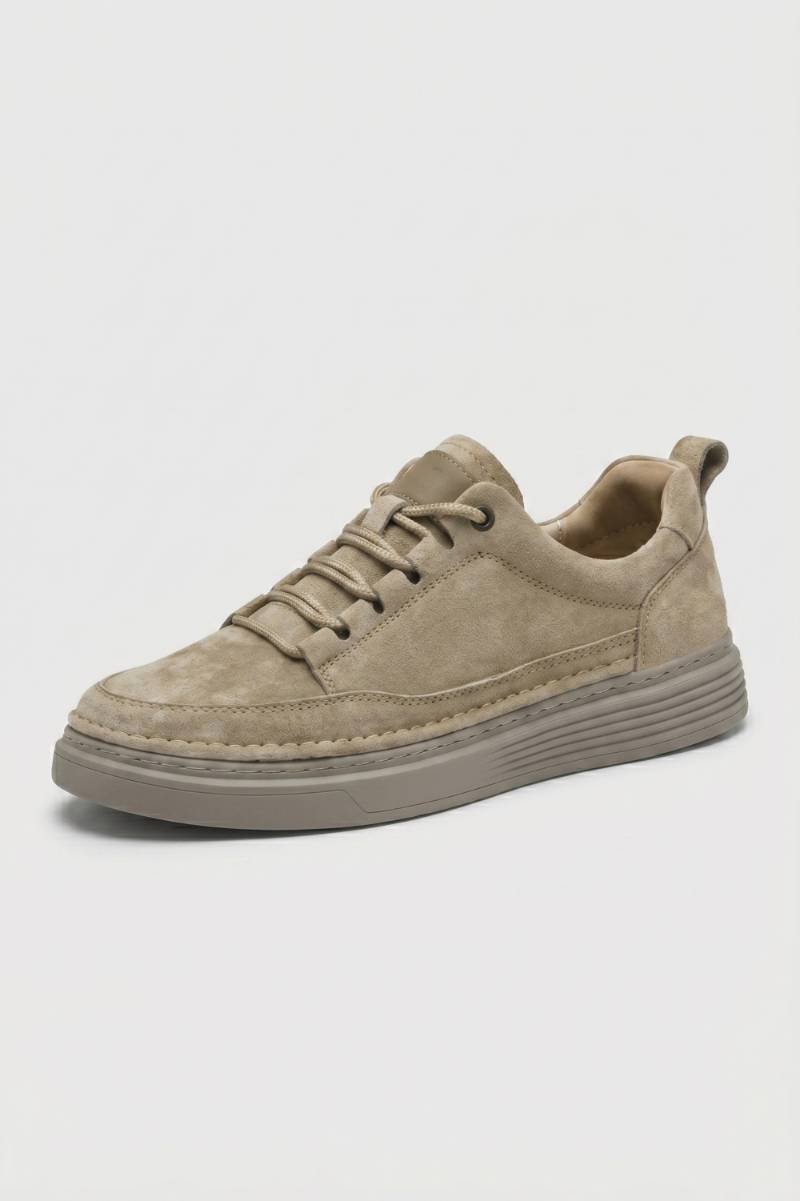 Baskets Homme - Mocassin Moderne Lacets Surpiqûres | Urban — Taupe