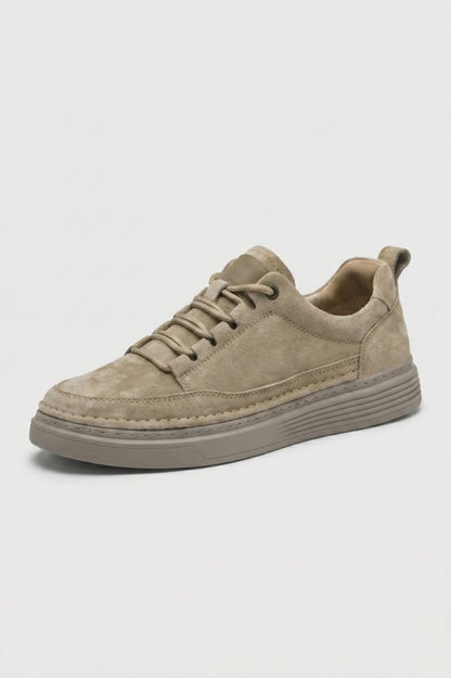 Baskets Homme - Mocassin Moderne Lacets Surpiqûres | Urban — Taupe
