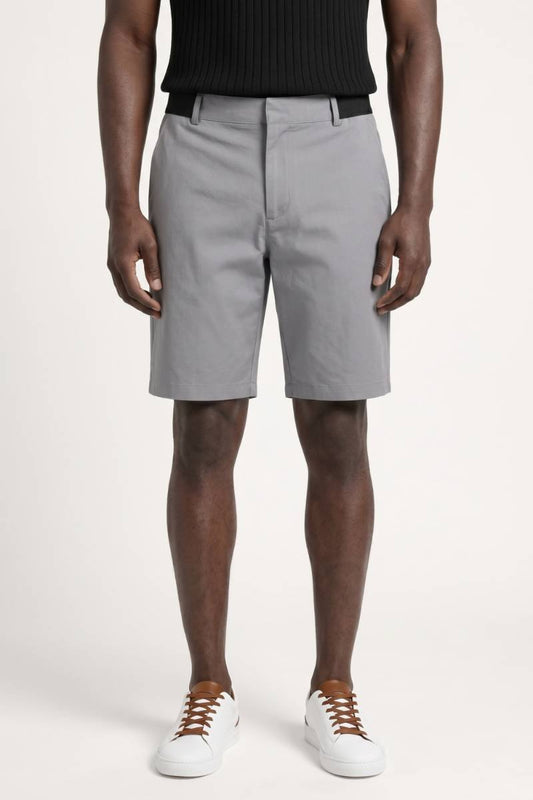 Bermuda Homme - Coupe Moderne avec Détails Contrastés | Chic — Gris
